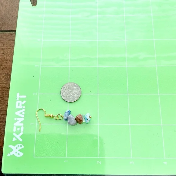 🆕 2 Pairs KIDS Gemstone Earrings-Small - Picture 3 of 4